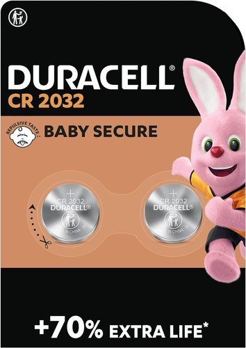Duracell Pack de 2 Pilas de Botón Litio CR2032 3V