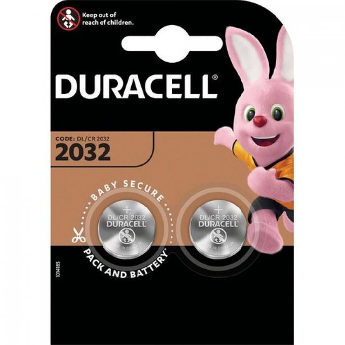 Duracell CR2032 Pilas de Botón de Litio 3V, Pack de 2 unidades