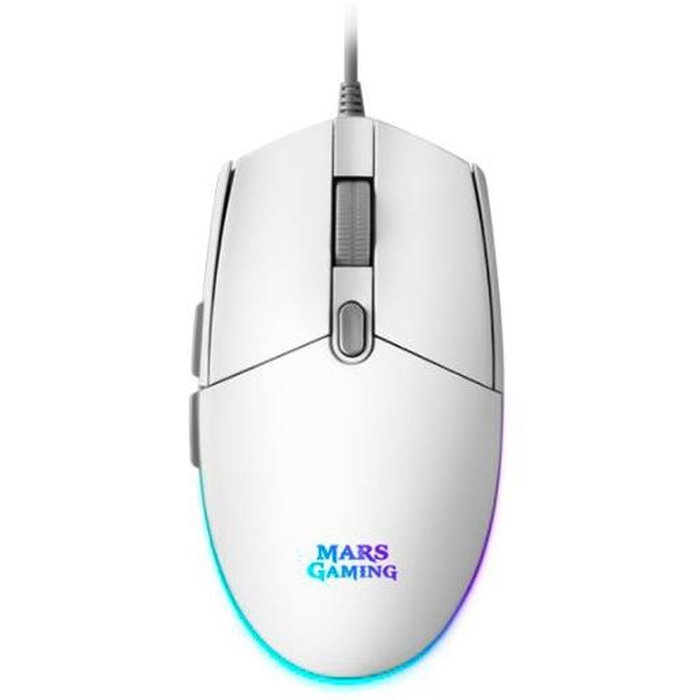 Mars Gaming MMGW Ratón Gaming Blanco 3200 DPI