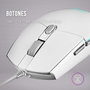Mars Gaming MMGW Ratón Gaming Blanco 3200 DPI