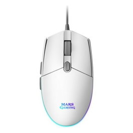 Mars Gaming MMGW Ratón Gaming Blanco 3200 DPI