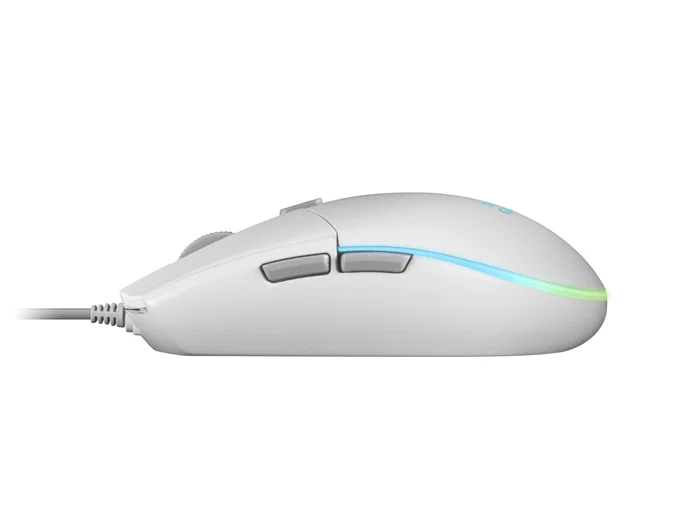 Mars Gaming Ratón Gaming MMG Óptico 3200 DPI RGB Switches Huano Grip Antideslizante para Mano Derecha Blanco
