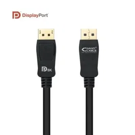 Cable DisplayPort NANOCABLE HDR 8K Ultra HD Negro
