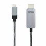 Nanocable 10.15.5103 Cable Conversor USB-C a HDMI 3m Negro/Plata