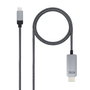 Nanocable 10.15.5103 Cable Conversor USB-C a HDMI 3m Negro/Plata