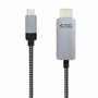 Nanocable 10.15.5102 Cable Conversor USB Tipo C a HDMI, 1,8 m, Negro