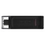 Kingston DataTraveler 70 128 GB USB-C Negro