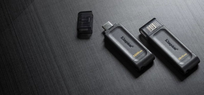 Kingston DataTraveler 70 128 GB USB-C Negro