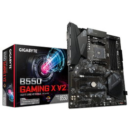Gigabyte B550 Gaming X V2 Placa Base ATX para AMD Ryzen 5000/3000/4000 Series con Socket AM4, VRM 10+3 Fases, DDR4 hasta 4733 MHz, PCIe 4.0, LAN 1GbE, USB 3.2 Gen 2