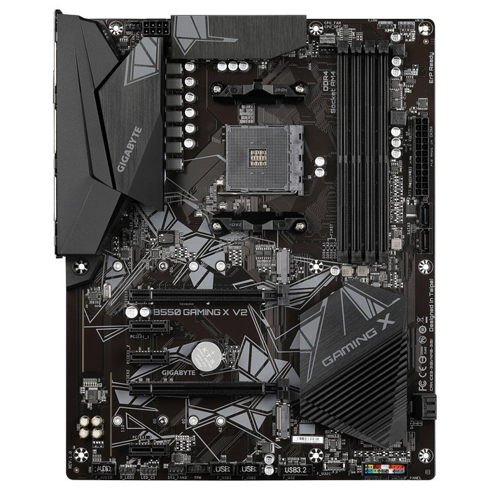 Gigabyte B550 Gaming X V2 Placa Base ATX para AMD Ryzen 5000/3000/4000 Series con Socket AM4, VRM 10+3 Fases, DDR4 hasta 4733 MHz, PCIe 4.0, LAN 1GbE, USB 3.2 Gen 2 Gigabyte B550 Gaming X V2 Placa Base ATX para AMD Ryzen 5000/3000/4000 Series con Socket AM4, VRM 10+3 Fases, DDR4 hasta 4733 MHz, PCIe 4.0, LAN 1GbE, USB 3.2 Gen 2
