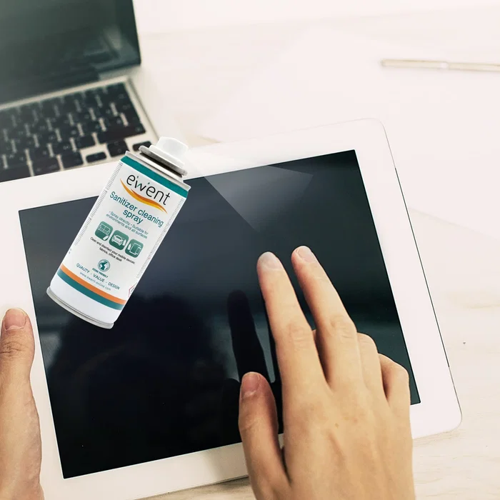 EWENT EW5676 Limpiador y Desinfectante en Spray 400 ml - Para Teléfonos, Mascarillas, Superficies y Teclados - Elimina Olores, Listo para Usar