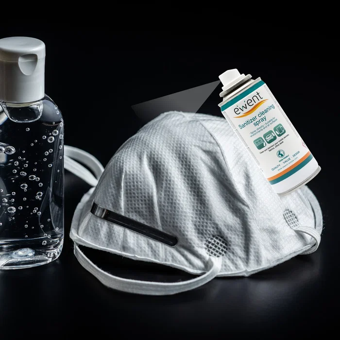 EWENT EW5676 Limpiador y Desinfectante en Spray 400 ml - Para Teléfonos, Mascarillas, Superficies y Teclados - Elimina Olores, Listo para Usar