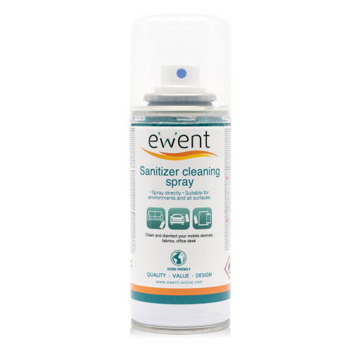 Ewent EW5676 Spray Desinfectante para Móviles, Mascarillas, Superficies, Etc. 400ml Ewent EW5676 Spray Desinfectante para Móviles, Mascarillas, Superficies, Etc. 400ml