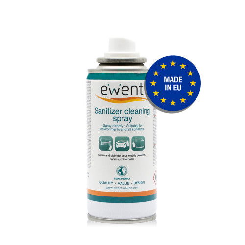 Ewent EW5676 Spray Desinfectante para Móviles, Mascarillas, Superficies, Etc. 400ml Ewent EW5676 Spray Desinfectante para Móviles, Mascarillas, Superficies, Etc. 400ml