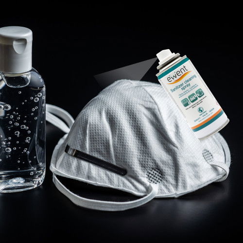 Ewent EW5676 Spray Desinfectante para Móviles, Mascarillas, Superficies, Etc. 400ml Ewent EW5676 Spray Desinfectante para Móviles, Mascarillas, Superficies, Etc. 400ml