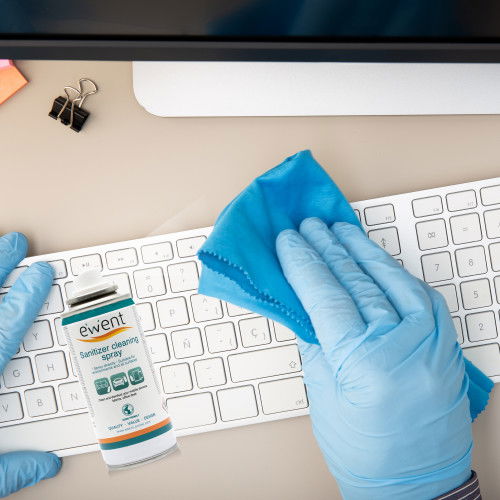 Ewent EW5676 Spray Desinfectante para Móviles, Mascarillas, Superficies, Etc. 400ml Ewent EW5676 Spray Desinfectante para Móviles, Mascarillas, Superficies, Etc. 400ml