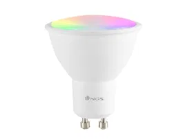 Ngs Bombilla LED Gleam 510c RGB Wifi 5W 460 Lúmenes Base GU10 Regulable en Intensidad