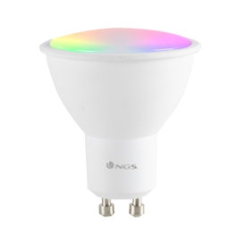 NGS Bombilla Inteligente LED Wifi Gleam 510C GU10 5W 460 Lúmenes RGB+W
