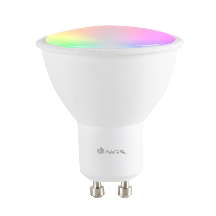 NGS Bombilla Inteligente LED Wifi Gleam 510C GU10 5W 460 Lúmenes RGB+W NGS Bombilla Inteligente LED Wifi Gleam 510C GU10 5W 460 Lúmenes RGB+W