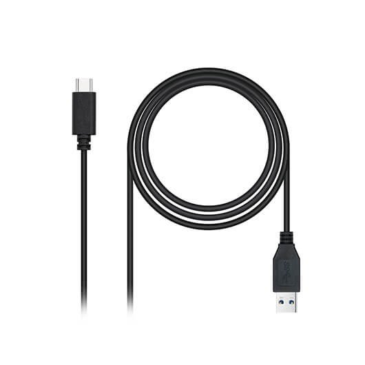 Nanocable Cable USB-C a USB-A 3.1 Gen2 10Gbps 1,5 m Negro Nanocable Cable USB-C a USB-A 3.1 Gen2 10Gbps 1,5 m Negro