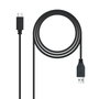 Nanocable Cable USB-C a USB-A 3.1 Gen2 10Gbps 1,5 m Negro