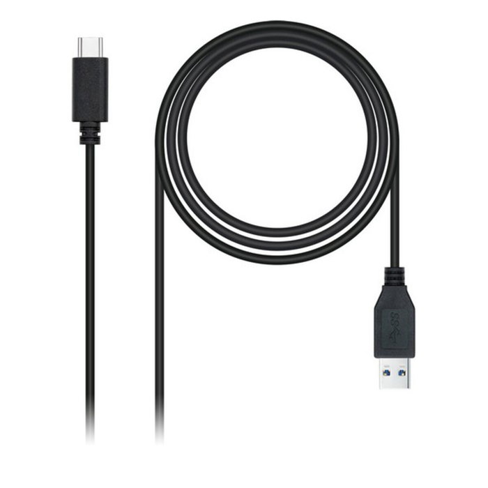 Nanocable Cable USB-C a USB-A 3.1 Gen2 10Gbps 1,5 m Negro Nanocable Cable USB-C a USB-A 3.1 Gen2 10Gbps 1,5 m Negro