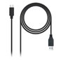 Nanocable Cable USB-C a USB-A 3.1 Gen2 10Gbps 1,5 m Negro