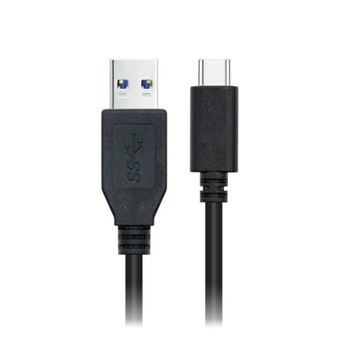 Nanocable Cable USB-C a USB-A 3.1 Gen2 10Gbps 1,5 m Negro Nanocable Cable USB-C a USB-A 3.1 Gen2 10Gbps 1,5 m Negro