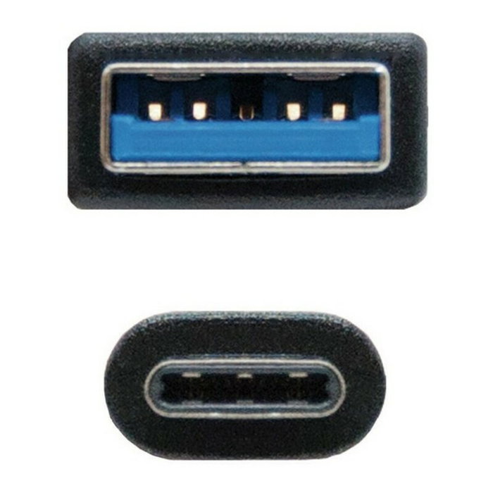 Nanocable Cable USB-C a USB-A 3.1 Gen2 10Gbps 1,5 m Negro Nanocable Cable USB-C a USB-A 3.1 Gen2 10Gbps 1,5 m Negro