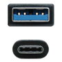 Nanocable Cable USB 3.1 Gen2 10Gbps 3A USB-C a USB-A, 0,5 m, Negro