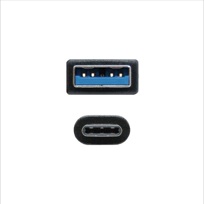 Nanocable Cable USB 3.1 Gen2 10Gbps 3A USB-C a USB-A, 0,5 m, Negro Nanocable Cable USB 3.1 Gen2 10Gbps 3A USB-C a USB-A, 0,5 m, Negro