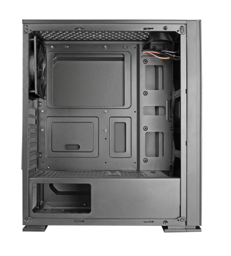 Tacens Imperator II Semitorre Negro con Acabado de Aluminio