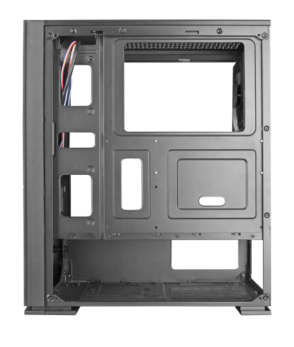 Tacens Imperator II Semitorre Negro con Acabado de Aluminio