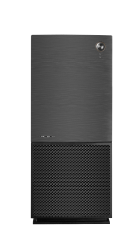 Tacens Imperator II Semitorre Negro con Acabado de Aluminio