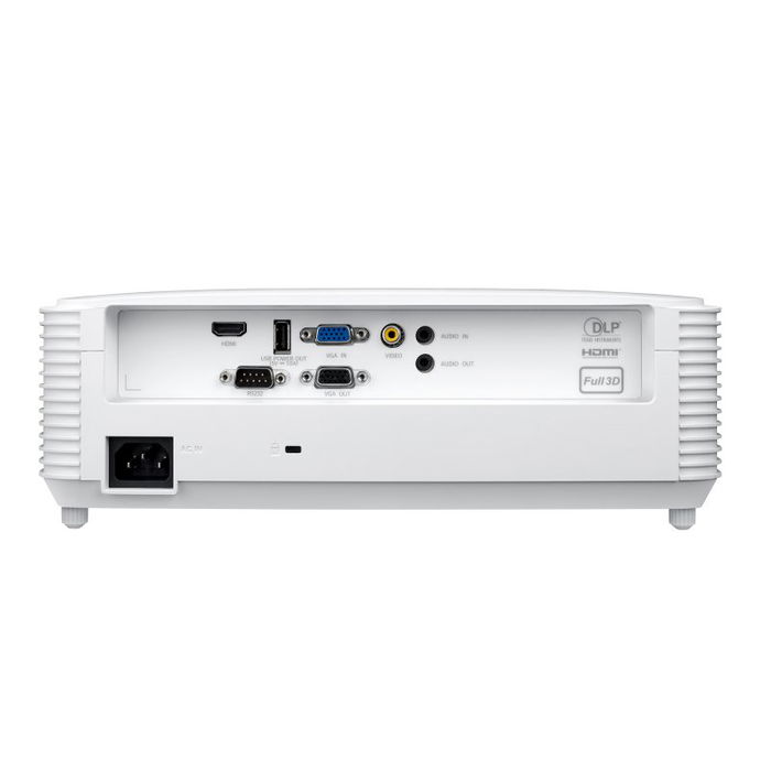 Optoma X309St - Proyector DLP XGA (1024x768) Tiro Corto, 3700 Lúmenes, 25.000:1 Contraste, Altavoz 10W, HDMI, Ideal para Aulas y Salas de Reuniones