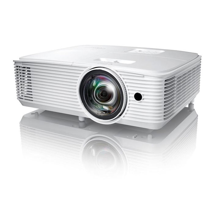 Optoma X309St - Proyector DLP XGA (1024x768) Tiro Corto, 3700 Lúmenes, 25.000:1 Contraste, Altavoz 10W, HDMI, Ideal para Aulas y Salas de Reuniones
