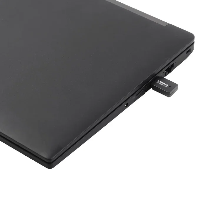 Edimax Adaptador Wi-Fi USB N300, 300 Mbps, Wi-Fi 4 (802.11n), 2.4 GHz, Negro, Plug & Play, para PC y Portátil