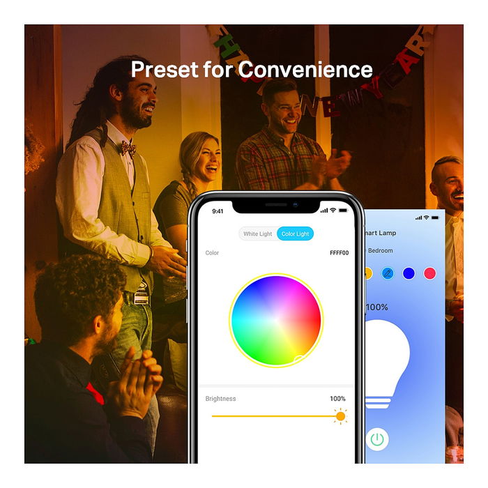 TP-Link L530E Bombilla LED Inteligente, Wi-Fi, Multicolor, Regulable, Casquillo E27, 8.7W, 806lm, Luz Blanca Cálida a Fría TP-Link L530E Bombilla LED Inteligente, Wi-Fi, Multicolor, Regulable, Casquillo E27, 8.7W, 806lm, Luz Blanca Cálida a Fría