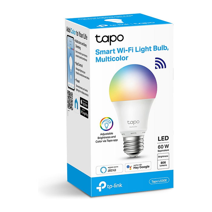 TP-Link Tapo L530E Bombilla Inteligente LED E27 Multicolor Wi-Fi Regulable