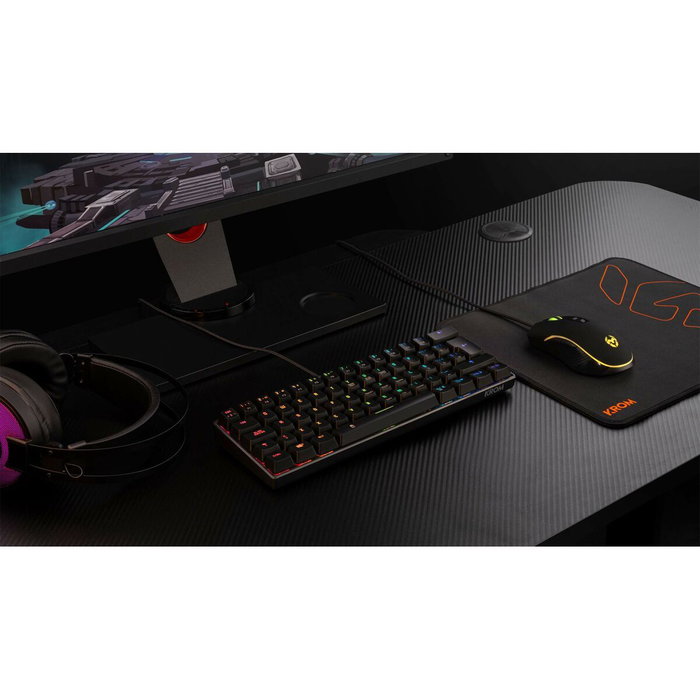 Krom Kluster Teclado Gaming Mecánico 60% RGB Bluetooth/USB Krom Kluster Teclado Gaming Mecánico 60% RGB Bluetooth/USB