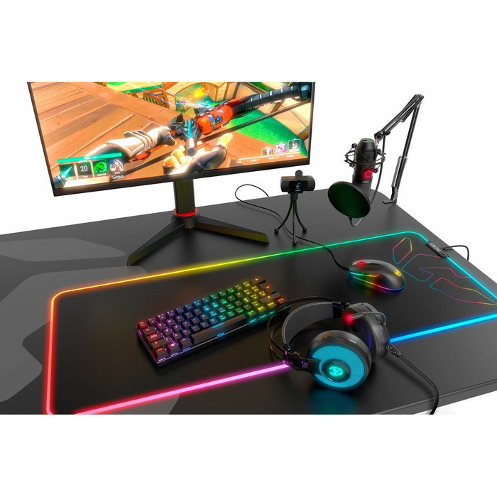 Krom Kluster Teclado Gaming Mecánico 60% RGB Bluetooth/USB Krom Kluster Teclado Gaming Mecánico 60% RGB Bluetooth/USB