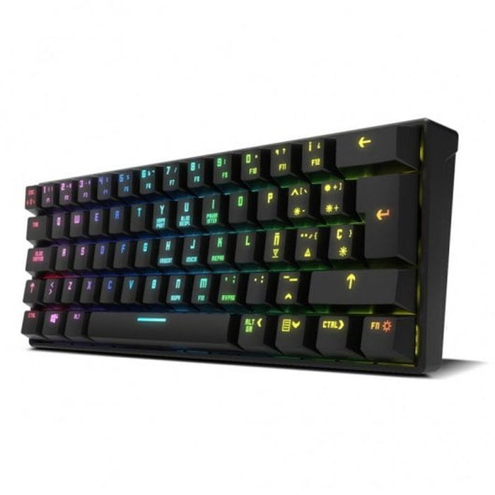Krom Kluster Teclado Gaming Mecánico 60% RGB Bluetooth/USB Krom Kluster Teclado Gaming Mecánico 60% RGB Bluetooth/USB