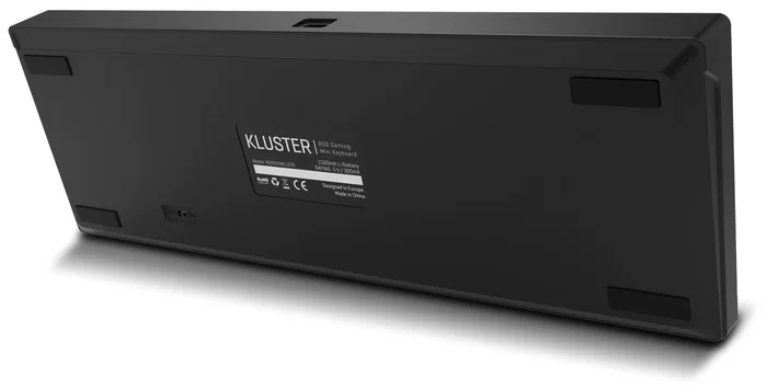 Krom Kluster Teclado Gaming Mecánico Mini 60% RGB Bluetooth 5.0 y USB Cable Negro - Teclado Inalámbrico Wireless con Switches Outemu Red y 62 Teclas