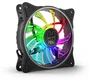NOX A-Fan Ventilador para Carcasa PC 120 mm Negro ARGB, Ventilador Silencioso con 9 Aspas, Flujo de Aire 32 CFM, Conexión 3-Pin + 4-Pin, 1 Unidad