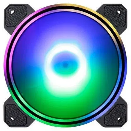 Hiditec Ventilador N9-ARGB 12cm Doble Anillo Iluminación ARGB Rainbow