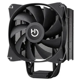 Hiditec C12 PWM - Disipador para CPU Enfriador Ventilador 12cm PWM Negro, 4 Heatpipes, Compatible con Intel LGA 1150/1151/1155/1156/1200/1700 y AMD AM2/AM3/AM3+/AM4