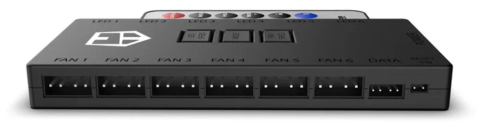 Nox R-HUB Controlador ARGB Universal con Mando a Distancia, Hub 12 Puertos (6x Ventiladores + 6x Dispositivos), Sincronización Mystic Light/RGB/Aura Sync