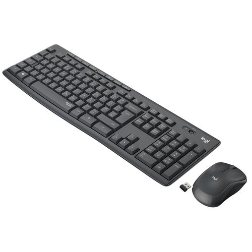 Logitech MK295 Combo Teclado Ratón Inalámbrico Negro QWERTY Español