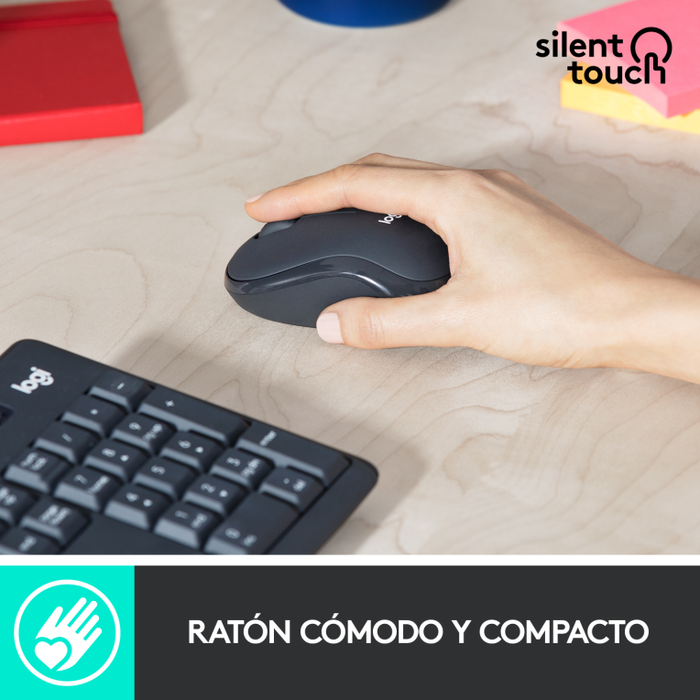 Logitech MK295 Silent Combo de Teclado y Ratón Inalámbrico Grafito Español Logitech MK295 Silent Combo de Teclado y Ratón Inalámbrico Grafito Español