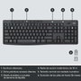 Logitech MK295 Silent Combo de Teclado y Ratón Inalámbrico Grafito Español